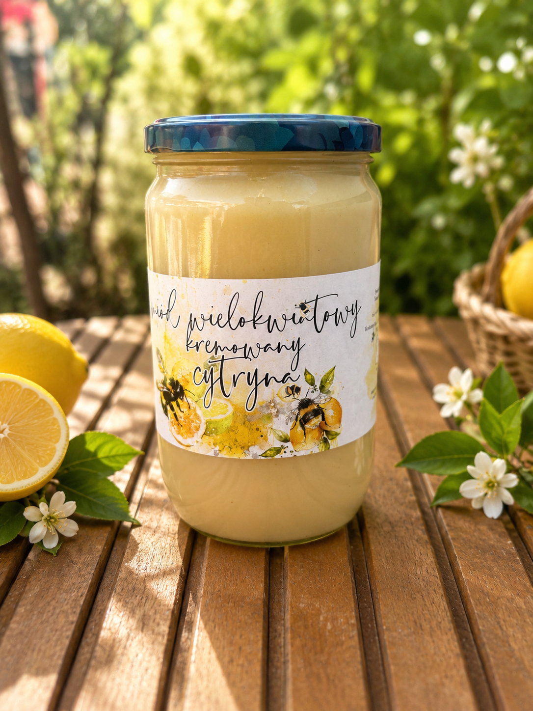 Miód kremowany z dodatkiem cytryny 1KG